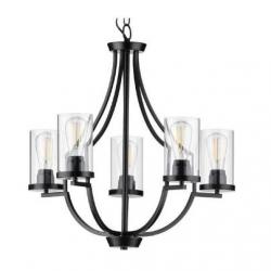 MANIFEST A SWOON-WORTHY LIGHTING EXPERIENCE WITH THE STUNNING BLEND OF THE MODERN AND TRADITIONAL STYLES IN THIS ONE-OF-A-KIND CHANDELIER. SQUARE TUBING WITH CLEAN, SHARP ANGLES IS COATED IN A BEAUTIFUL MATTE BLACK FINISH THAT DEMANDS YOUR ATTENTION. STRI